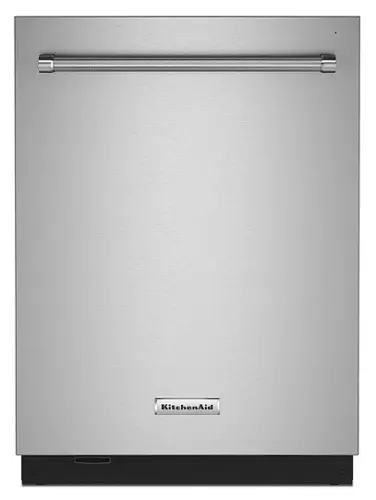 Front. KitchenAid - Top Control Built-In Dishwasher with Stainless Steel Tub, FreeFlex Third Rack, 44dBA - Stainless Steel.