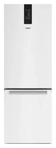 Front. Whirlpool - 12.7 Cu. Ft. Bottom-Freezer Counter-Depth Refrigerator - White.