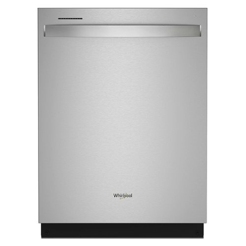 "Whirlpool - 24"" Top Control Built-In Stainless Steel Tub Dishwasher with 3rd Rack and 47 dBA - Stainless Steel"