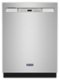 Maytag - 24" Front Control Built-In Tub Dishwasher with Dual Power Filtration and 50 dBA - Stainless Steel-Front_Standard