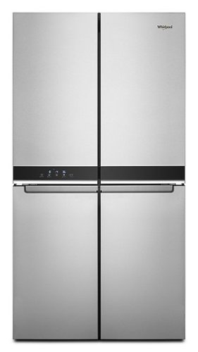 Whirlpool - 19.4 Cu. Ft. 4-Door French Door Counter-Depth Refrigerator with Flexible Organization Spaces - Stainless Steel