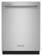 KitchenAid - 24" Front Control Built-In Dishwasher with Stainless Steel Tub, ProWash Cycle, 3rd Rack, 39 dBA - Stainless Steel-Front_Standard