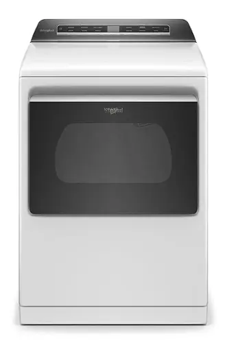 Front. Whirlpool - 7.4 Cu. Ft. Gas Dryer with Steam and Advanced Moisture Sensing - White.