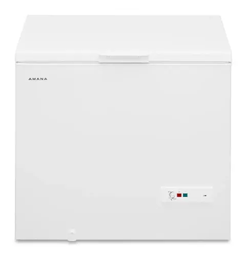 Front. Amana - 9 Cu. Ft. Chest Freezer with Basket - White.