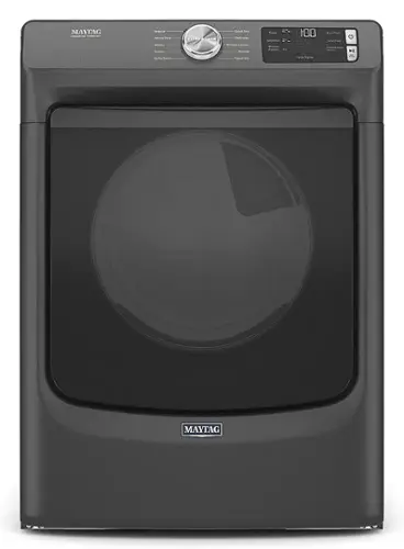 Front. Maytag - 7.3 Cu. Ft. Gas Dryer with Extra Power Button - Volcano Black.