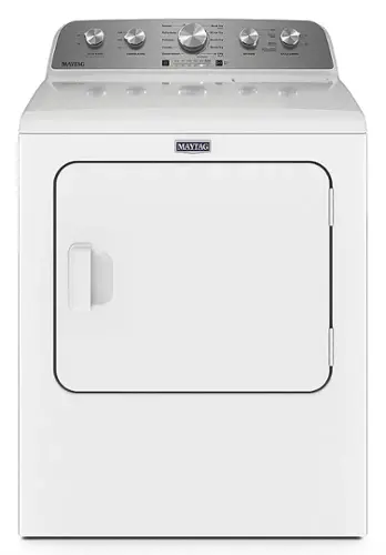 Front. Maytag - 7.0 Cu. Ft. Electric Dryer with Steam Enhanced Cycles - White.