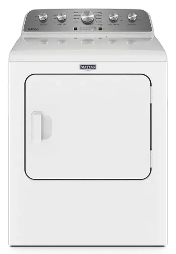 Front. Maytag - 7.0 Cu. Ft. Gas Dryer with Extra Power Button - White.