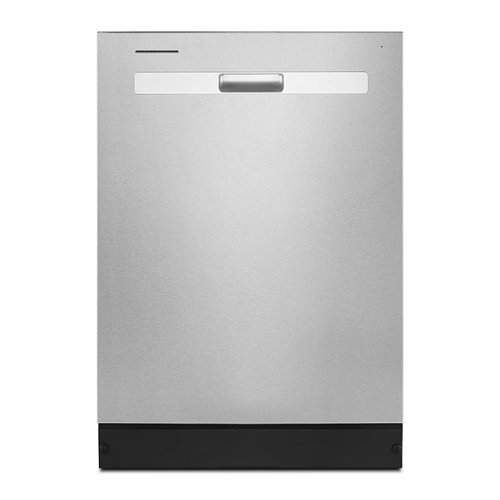 "Whirlpool - 24"" Top Control Built-In Dishwasher with Boost Cycle and 55 dBa - Stainless Steel"