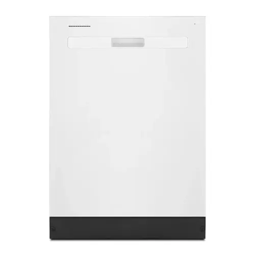 Front. Whirlpool - Top Control Built-In Dishwasher with Boost Cycle and 55 dBa - White.