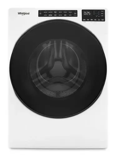 Front. Whirlpool - 5.0 Cu. Ft. High-Efficiency Stackable Front Load Washer with Tumble Fresh - White.