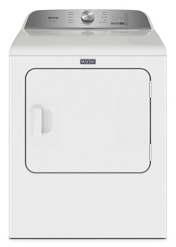 Maytag - 7.0 Cu. Ft. Electric Dryer with Steam and Pet Pro System - White