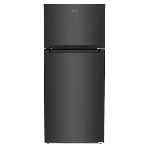 Front. Whirlpool - 16.3 Cu. Ft. Top-Freezer Refrigerator - Black.