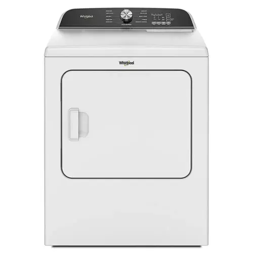 Front. Whirlpool - 7.0 Cu. Ft. Gas Dryer with Moisture Sensor - White.