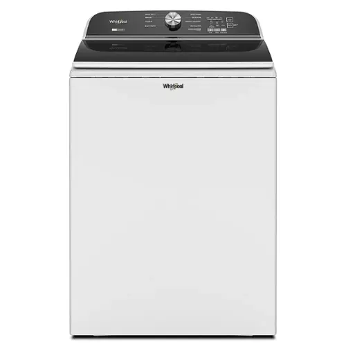 Front. Whirlpool - 5.3 Cu. Ft. High Efficiency Top Load Washer with 2 in 1 Removable Agitator - White.