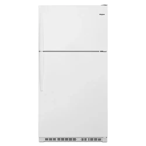 Front. Whirlpool - 20.5 Cu. Ft. Top-Freezer Refrigerator - White.