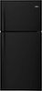 Whirlpool - 19.3 Cu. Ft. Top-Freezer Refrigerator - Black-Front_Standard