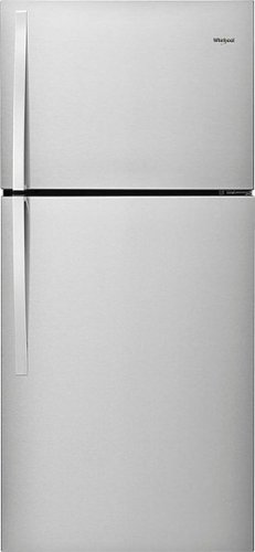 Whirlpool - 19.3 Cu. Ft. Top-Freezer Refrigerator - Monochromatic Stainless Steel