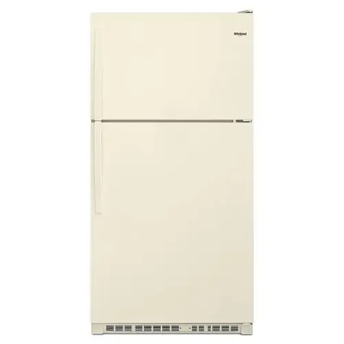 Front. Whirlpool - 20.5 Cu. Ft. Top-Freezer Refrigerator - Biscuit.