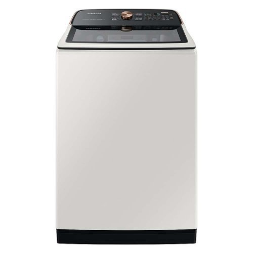 Samsung - OPEN BOX 5.5 Cu. Ft. High-Efficiency Smart Top Load Washer with Auto Dispense System - Ivory