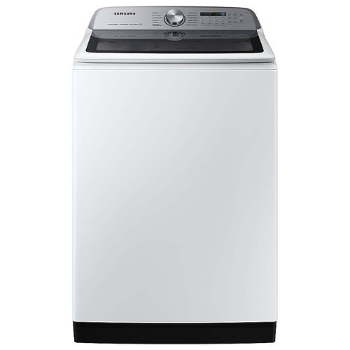 Samsung - OPEN BOX 5.2 Cu. Ft. High-Efficiency Smart Top Load Washer with Super Speed Wash - White