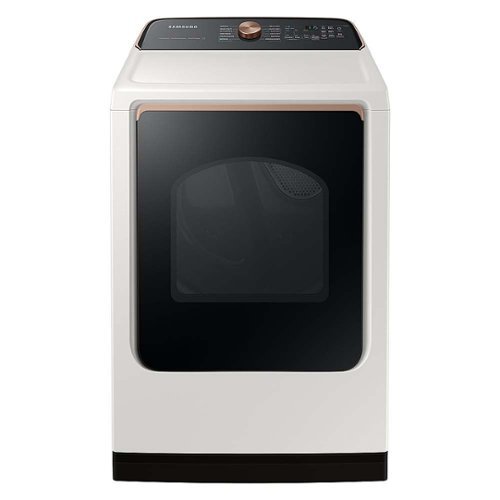Samsung - OPEN BOX 7.4 Cu. Ft. Smart Gas Dryer with Steam and Sensor Dry - Ivory