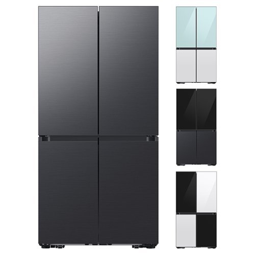 Samsung - OPEN BOX Bespoke 29 Cu. Ft. 4-Door Flex French Door Refrigerator with Beverage Center (panels sold separately) - Custom Panel Ready