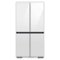 Samsung - OPEN BOX Bespoke 29 Cu. Ft. 4-Door Flex French Door Refrigerator with Beverage Center - White Glass-Front_Standard