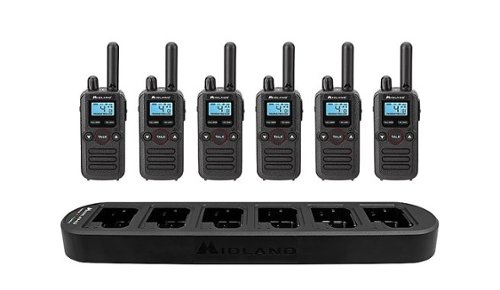 Midland BIZTALK BR180X6BGC 4-Channel Two Way Radio Bundle Pack - Black GLOBAL SHIPPING
