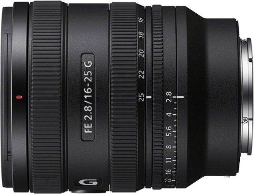 Sony FE 16 25mm F2.8 G Wide Zoom Lens for E mount Cameras Black