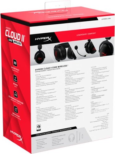HyperX Cloud II Core Wireless Headset for PC - Black BUY ONLINE