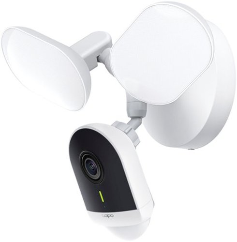 TP-Link Tapo Wired Floodlight Wi-Fi Security 2K Camera with Utra-Bright Dimmable Floodlights - No Monthly Fees - White WORLDWIDE DELIVERY
