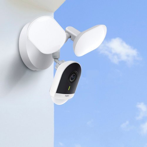 TP-Link Tapo Wired Floodlight Wi-Fi Security 2K Camera with Utra-Bright Dimmable Floodlights - No Monthly Fees - White WHERE TO BUY