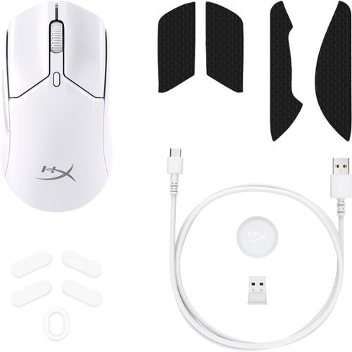 HyperX Pulsefire Haste 2 Mini Lightweight Wireless Optical Gaming Mouse - Wireless - White BUY IN SINGAPORE