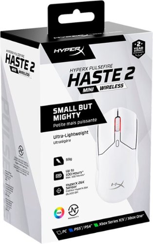 HyperX Pulsefire Haste 2 Mini Lightweight Wireless Optical Gaming Mouse - Wireless - White BUY IN DUBAI