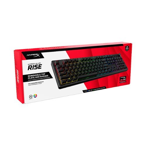 HyperX Alloy Rise Full-size Wired Mechanical Linear Switch Gaming Keyboard with RGB Lighting - Black BUY IN DUBAI