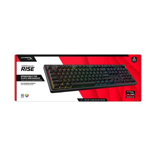 HyperX Alloy Rise Full-size Wired Mechanical Linear Switch Gaming Keyboard with RGB Lighting - Black BUY IN QATAR
