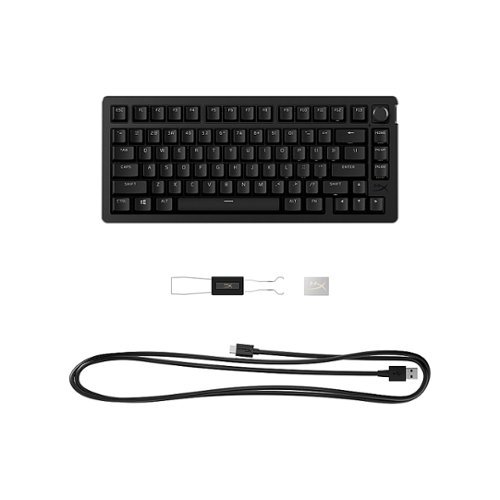 HyperX Alloy Rise 75 75% Wired Mechanical Linear Switch Gaming Keyboard with RGB Lighting - Black BUY IN SINGAPORE