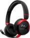 HyperX - Cloud Mini Wireless Headset for PC, PS5, PS4, Xbox Series X|S, Xbox One, Nintendo Switch, Chromebook, and Mobile - Red/Black-Front_Standard