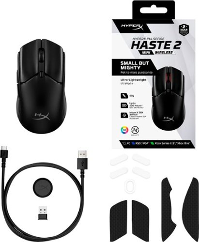 HyperX Pulsefire Haste 2 Core Lightweight Wireless Optical Gaming Mouse - Wireless - Black BUY IN CANADA