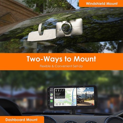 Rexing 4K Dash Cam Front and Rear with CarPlay & Android Auto - Black BUY ONLINE