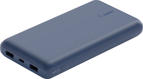 Belkin - BoostCharge USB-C Portable Charger 20K Power Bank with 1 USB-C Port and 2 USB-A Ports & Included USB-C to USB-A Cable - Blue