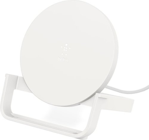 Belkin 10W Qi-Certified Wireless Charger Stand - Fast Charging for iPhone, Samsung Galaxy - Includes AC Adapter - White GLOBAL SHIPPING