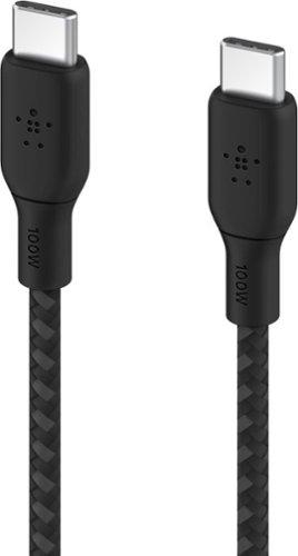 Belkin BOOST↑CHARGE Braided USB-C 2.0, Fast Charging Cable 100W for iPhone, iPad, MacBook, Samsung, Nintendo Switch 2 & More - Black WORLDWIDE DELIVERY