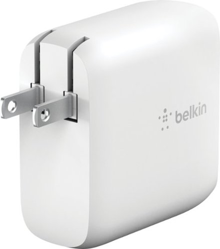 Belkin BOOST↑CHARGE Dual Port USB-C 68W GaN Wall Charger for iPhone, MacBook, AirPods, iPad, Galaxy, Nintendo Switch 2 & More - White GLOBAL SHIPPING