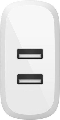 Belkin BOOST↑CHARGE Dual USB-A Wall Charger 24W with USB-A to Micro-USB cable - White WORLDWIDE DELIVERY