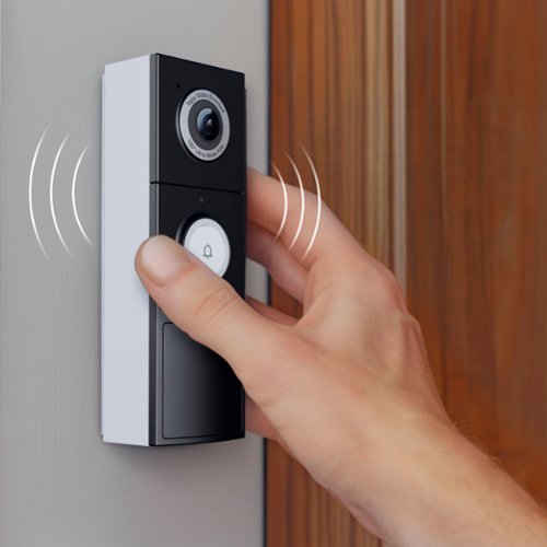 TP-Link Tapo Battery/Wired Smart Video Doorbell 2K 5MP with Chime - No Monthly Fees - Black/White SHOP ONLINE