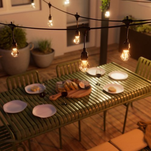 Nanoleaf Essentials Smart Multicolor Outdoor String Lights Smarter Kit – 98 feet - White and Colors HOW TO BUY