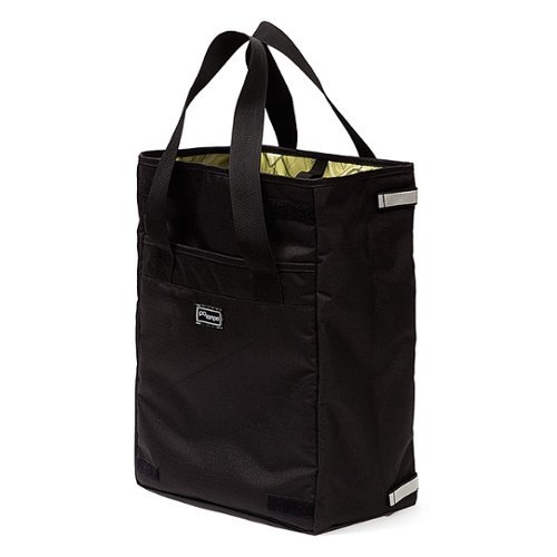 Po Campo - Orchard Grocery Pannier - Black Ripstop-Front_Standard 