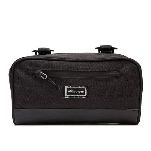 Po Campo - Domino Handlebar Bag - Black Ripstop-Front_Standard 