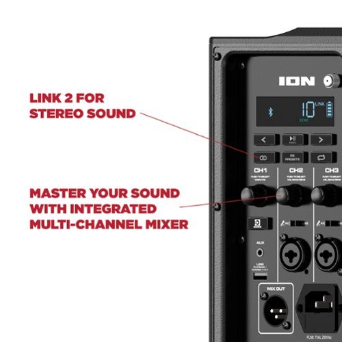 ION Audio Trouper 100 Portable Bluetooth Speaker with Multi-Channel Mixer - Black BUY ONLINE